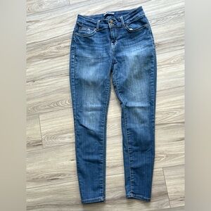 Wallflower Women's Ultra Fit Skinny Jeans in Dark Blue